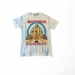 Iron Maiden Blue & White Graphic T-Shirt